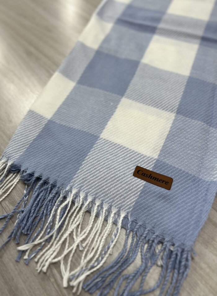 lenço flanelado xadrez azul lenço flanelado xadrez azul