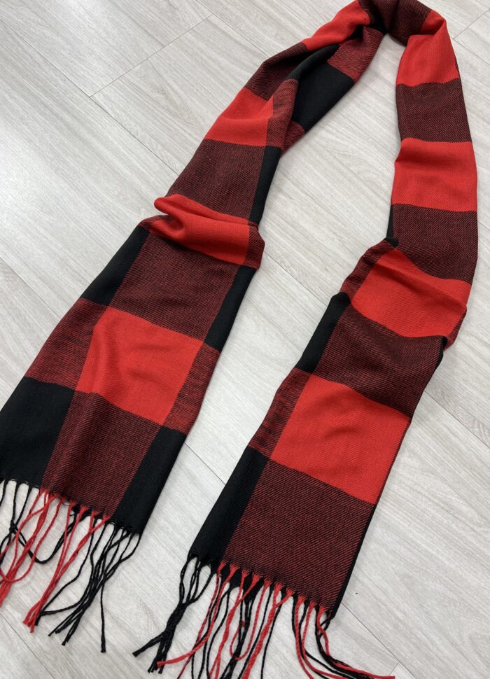 lenço xadrez preto/vermelho lenço xadrez preto/vermelho