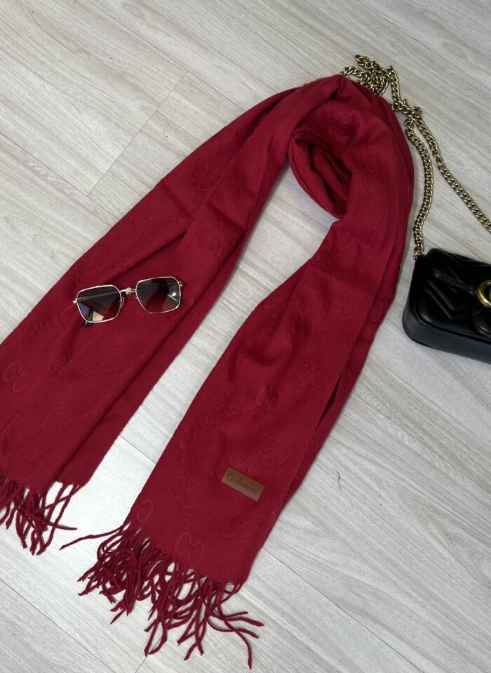 lenço flanelado cc vermelho
