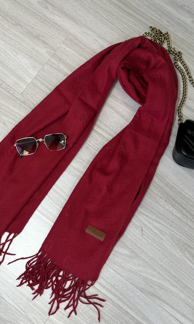 lenço flanelado cc vermelho