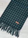 lenço flanelado xadrezinho preto/verde
