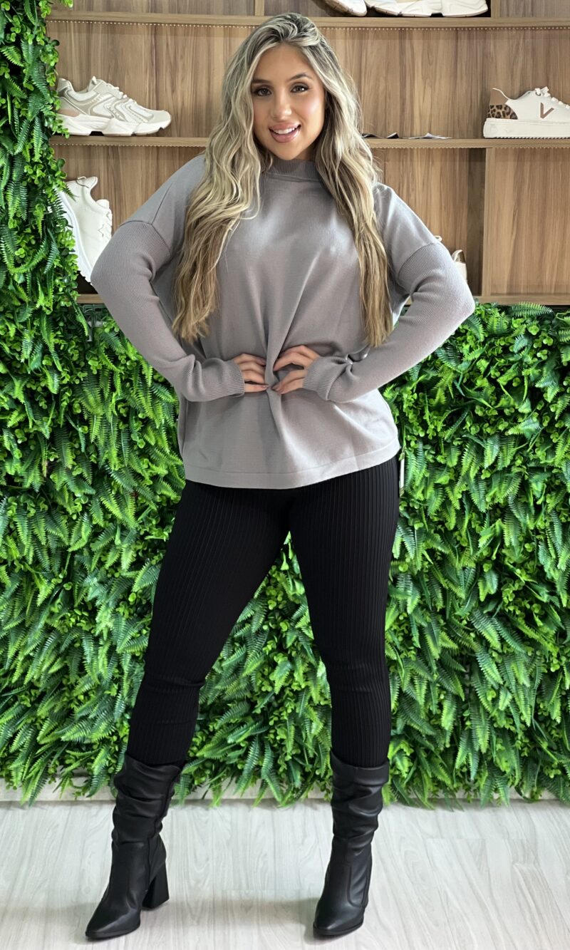 blusa alongada max cinza blusa alongada max cinza