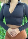cropped manga longa carmem preto