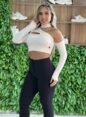 cropped manga longa bad mi off white