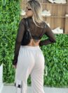 cropped arrastão sara preto