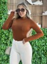 body manga longa abigay caramelo