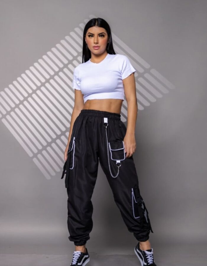 calça parachute luli preto