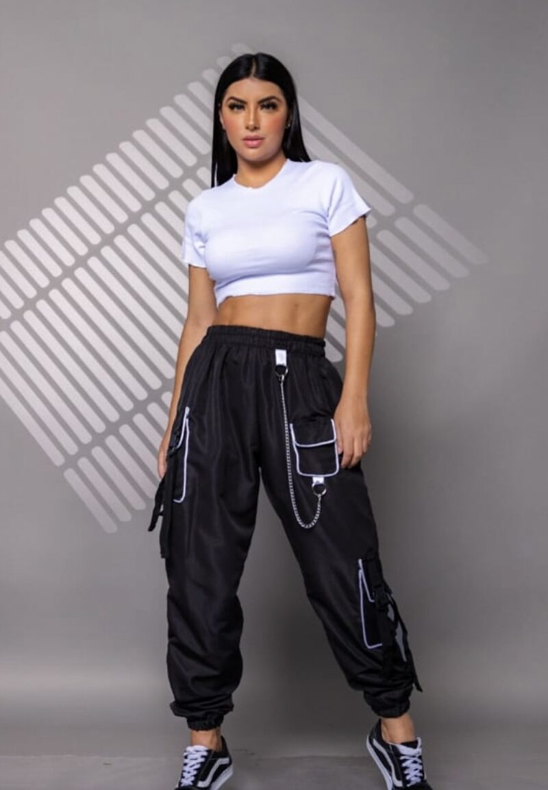 calça parachute luli preto