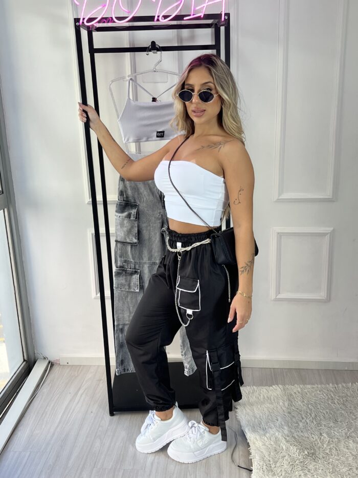 calca parachute luli preto calca parachute luli preto