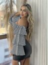 blusa ciganinha xadrez preto
