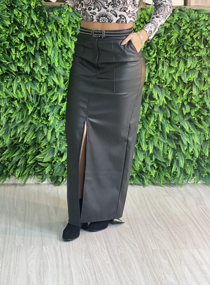 saia midi courino fabi preto saia midi courino fabi preto