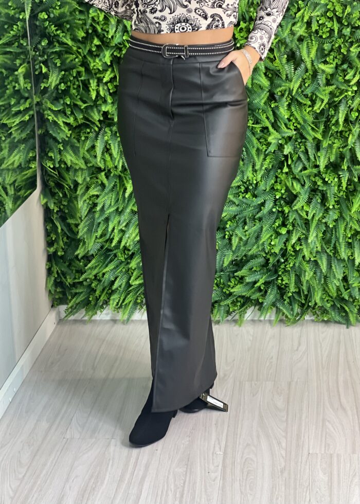 saia midi courino fabi preto saia midi courino fabi preto