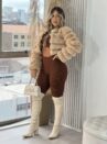 jaqueta puffer frida bege