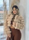 jaqueta puffer frida bege