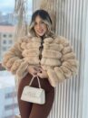 jaqueta puffer frida bege