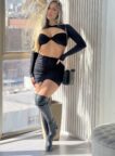 conjunto manga longa luna preto