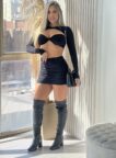 conjunto manga longa luna preto