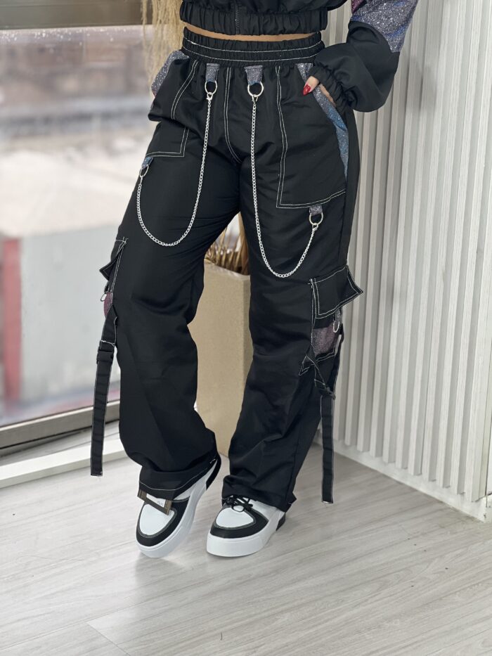 calça parachute galaxy preto