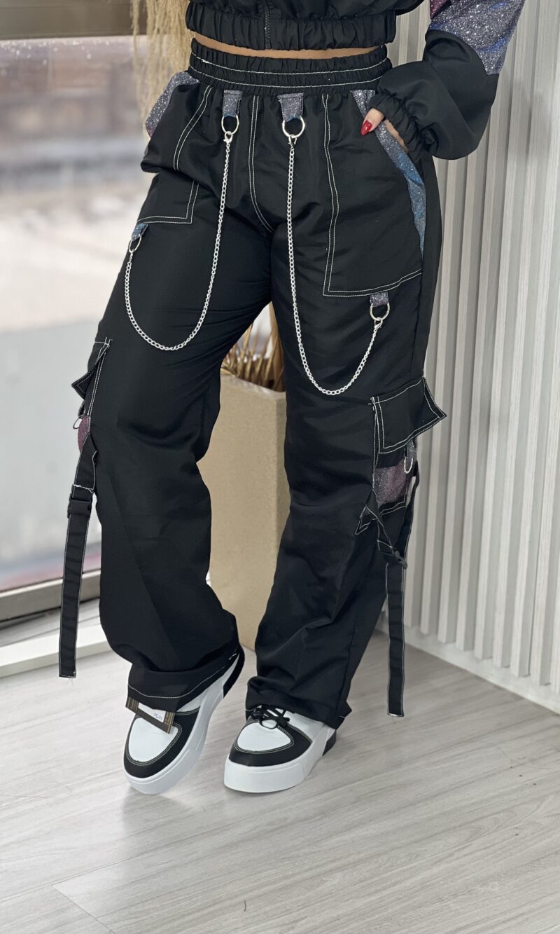 calça parachute galaxy preto