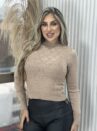 blusa cropped modal vera bege