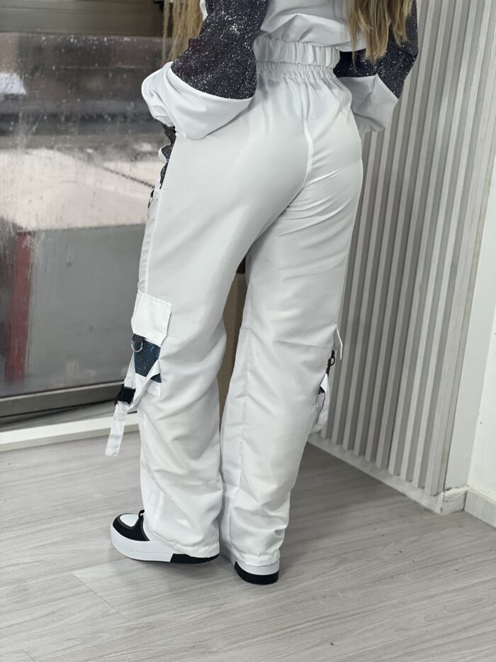 calça parachute galaxy branco calça parachute galaxy branco