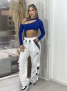 calça parachute galaxy branco
