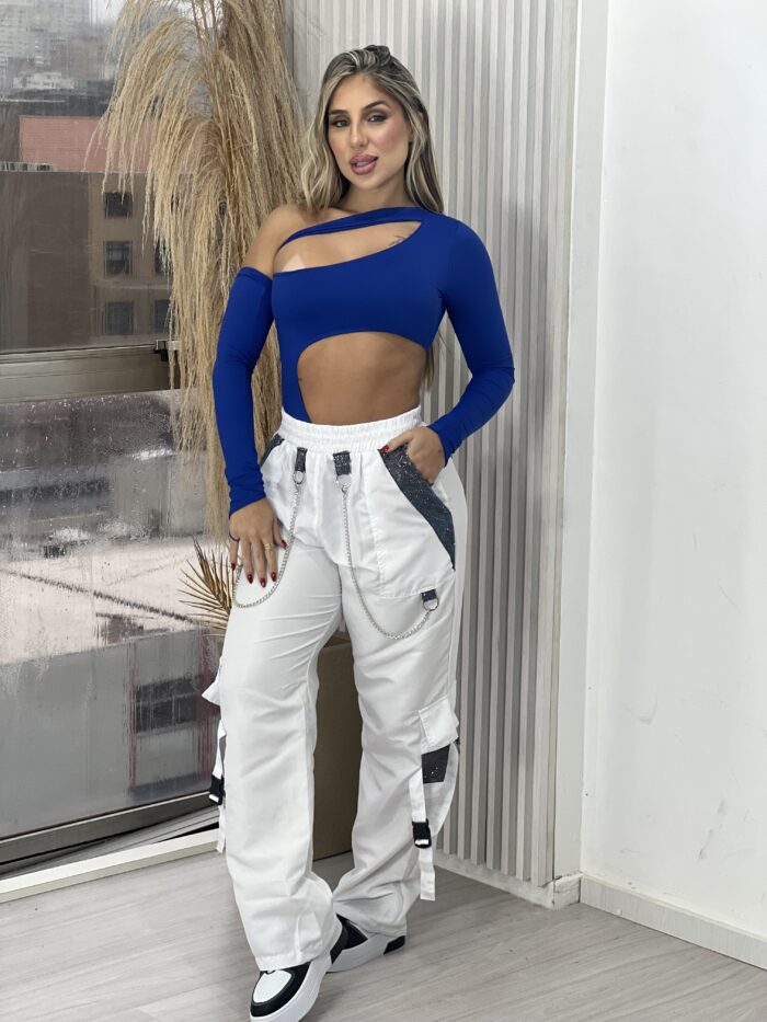 calça parachute galaxy branco calça parachute galaxy branco