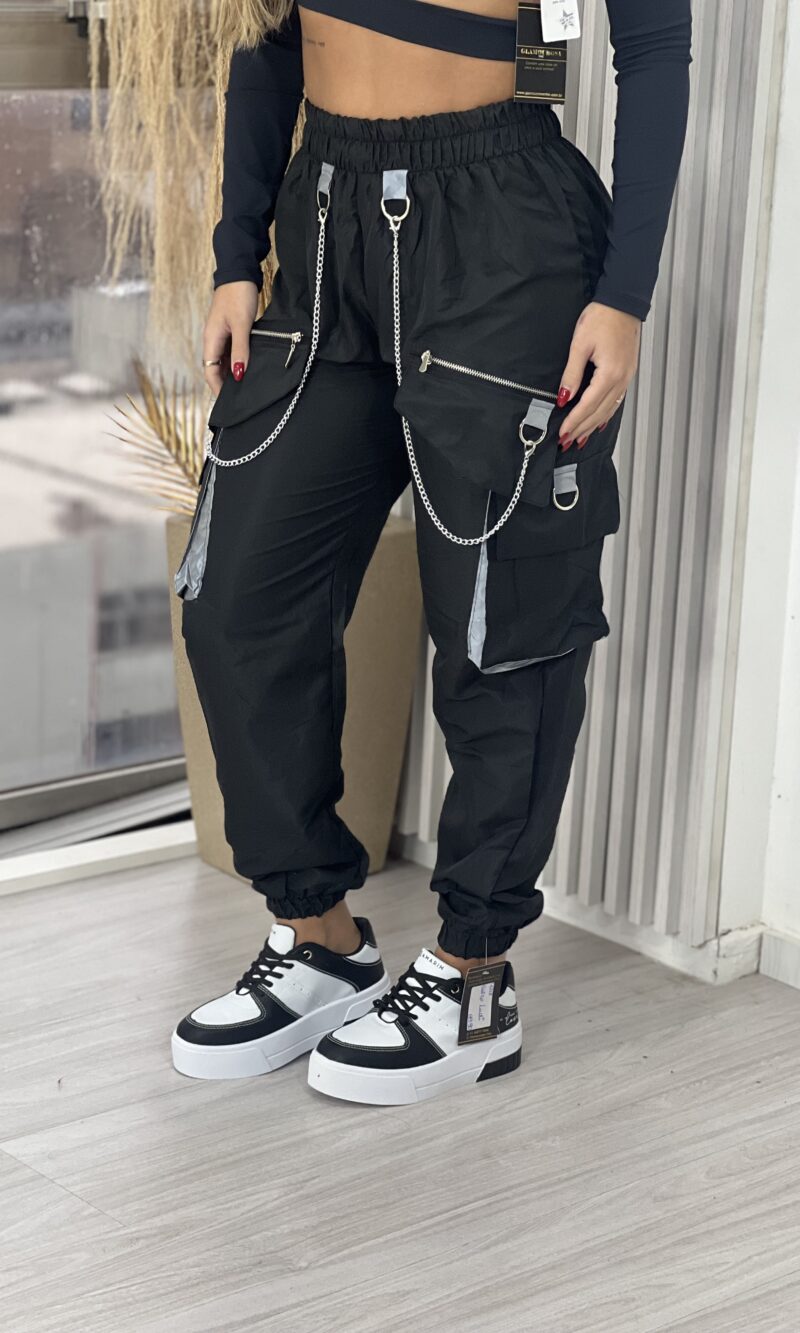 calça parachute ludi preto