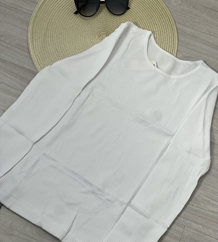 blusa térmica canelada nice branco