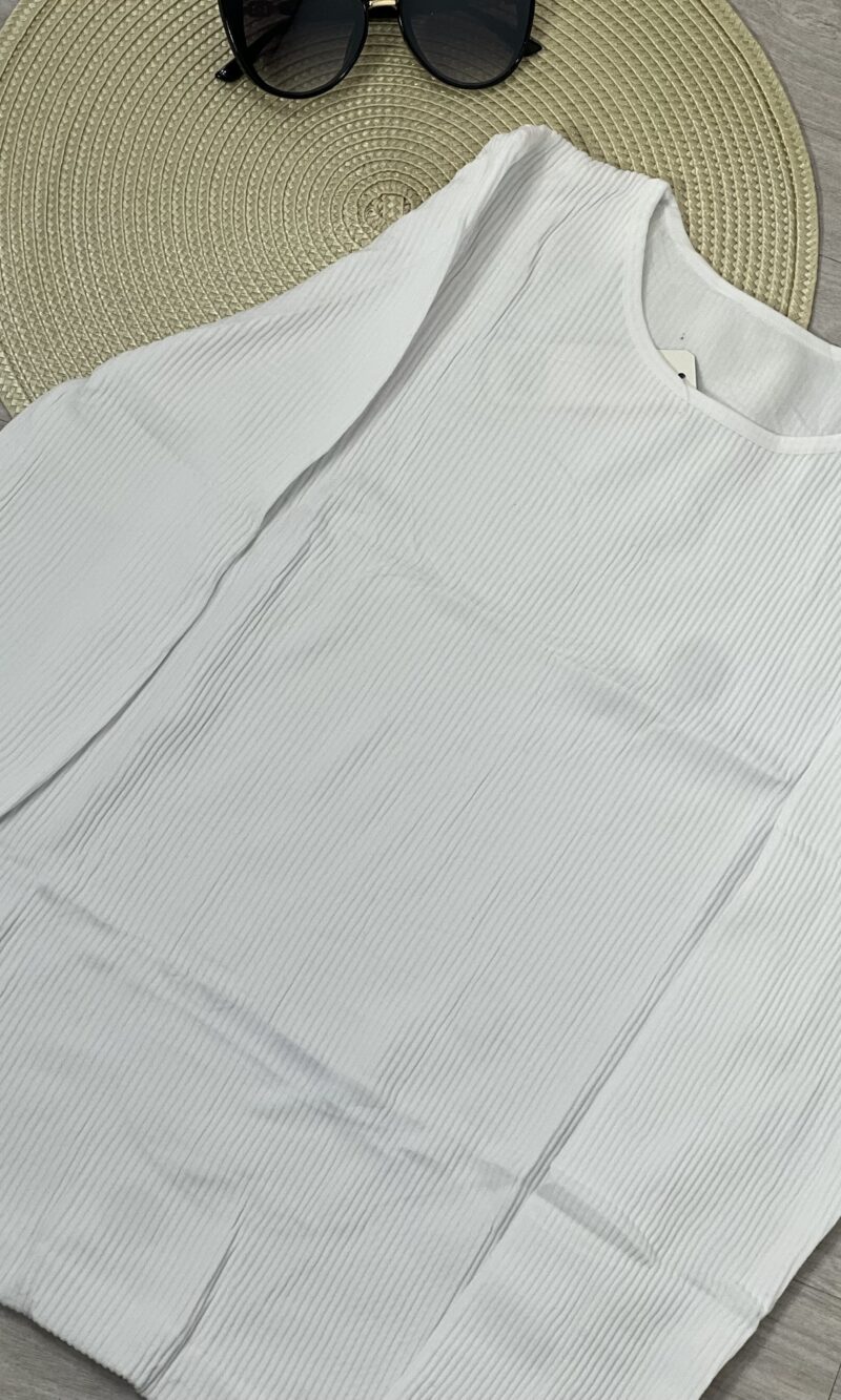 blusa térmica canelada nice branco