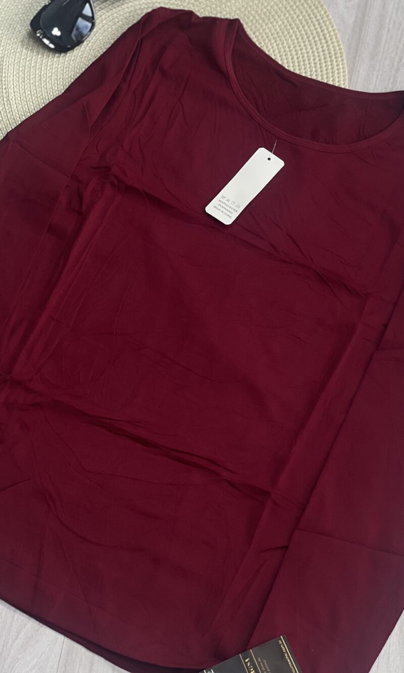blusa térmica lisa anelice bordô
