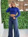 cropped modal charlote azul bic