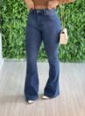 calça jeans flare modeladora frida