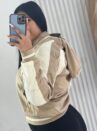 jaqueta amanda bege/off white
