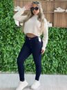 blusa manga longa tricot cloe off white