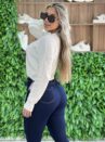 blusa manga longa tricot cloe off white