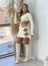 conjunto manga longa margo off white