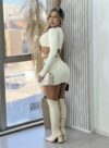 conjunto manga longa margo off white
