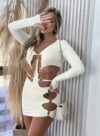 conjunto manga longa margo off white