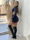 vestido manga longa poliamida carol preto