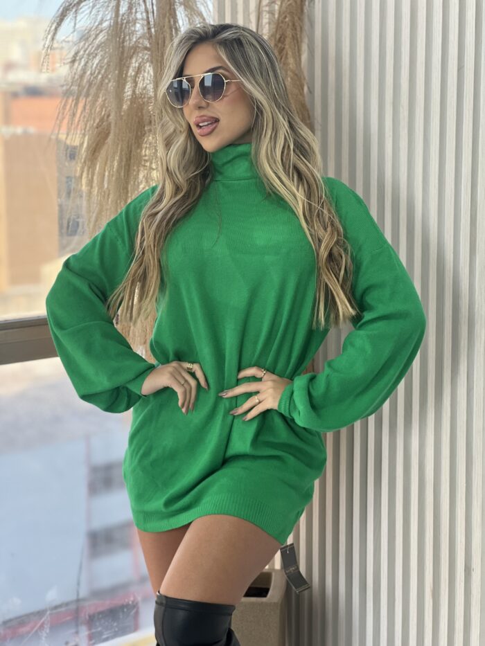 vestido modal amaram verde