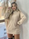 vestido modal amaram bege