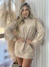 vestido modal amaram bege