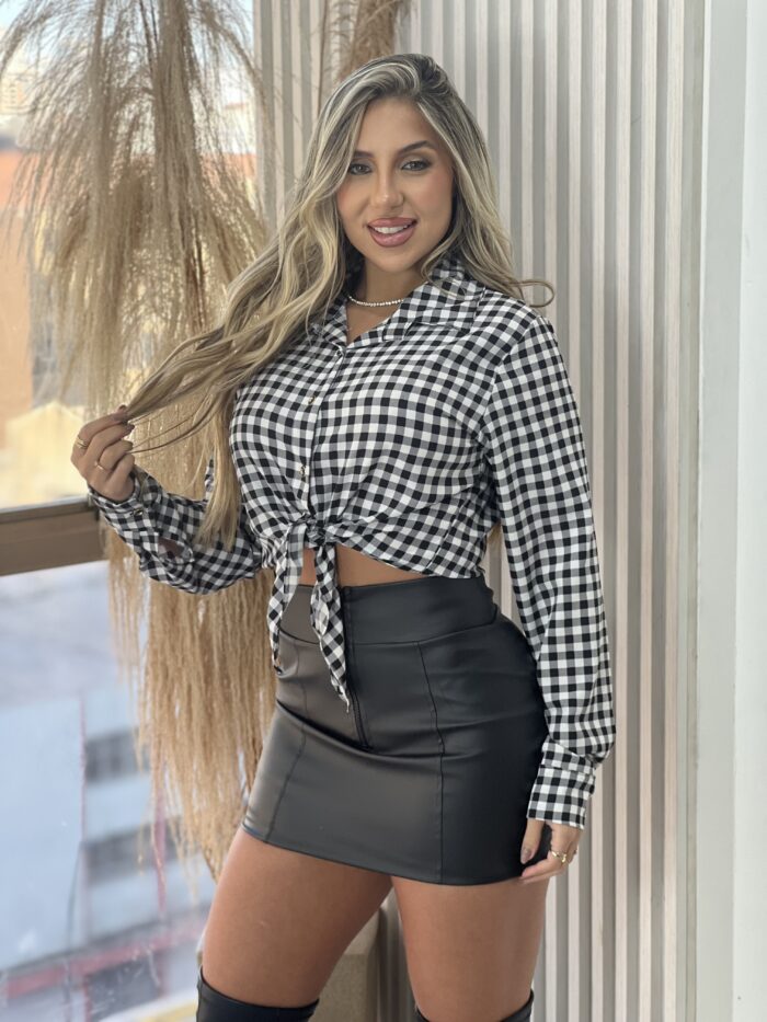 saia courino aninha preto saia courino aninha preto