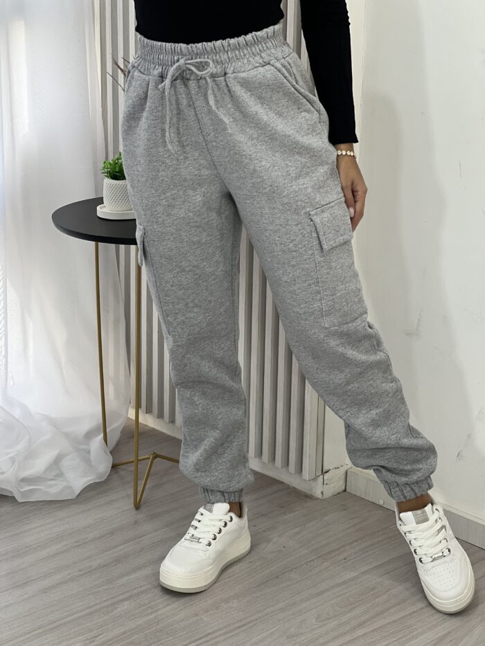 calca jogger moletom bianca cinza calca jogger moletom bianca cinza