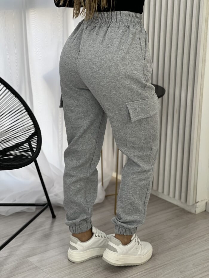 calca jogger moletom bianca cinza calca jogger moletom bianca cinza