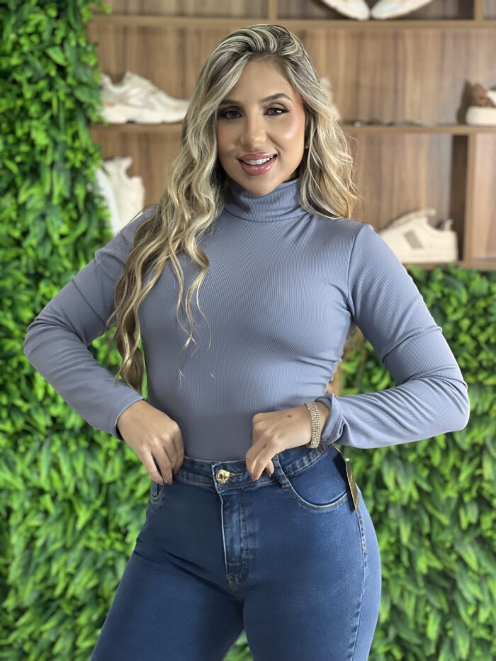 cacharel bruna canelado flanelada cinza