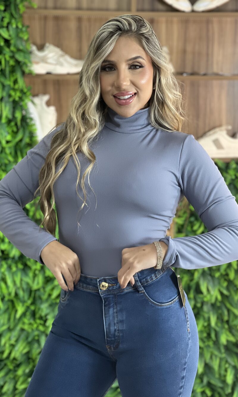 cacharel bruna canelado flanelada cinza