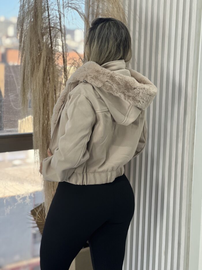 jaqueta puffer milena bege jaqueta puffer milena bege