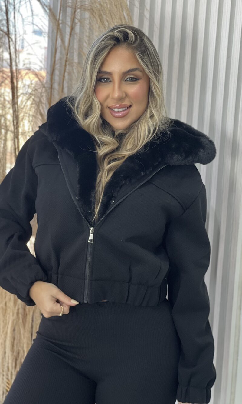 jaqueta puffer milena preto